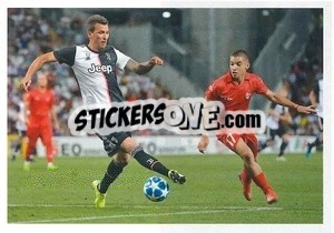 Sticker Mario Mandzukic - Juventus 2019-2020 n. 171 - Euro Publishing