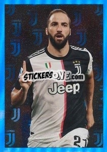 Sticker Gonzalo Higuain - Juventus 2019-2020 n. 180 - Euro Publishing