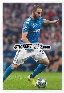 Sticker Gonzalo Higuain - Juventus 2019-2020 - Euro Publishing