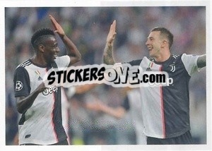 Sticker Federico Bernardeschi - Juventus 2019-2020 n. 186 - Euro Publishing