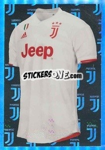 Sticker Seconda Maglia - Juventus 2019-2020 - Euro Publishing