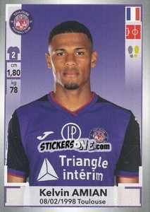 Sticker Kelvin Amian - FOOT 2019-2020 n. 489 - Panini
