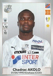 Sticker Chadrac Akolo - FOOT 2019-2020 n. 23 - Panini