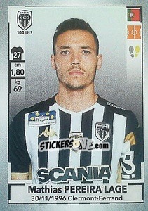 Sticker Mathias Pereira Lage - FOOT 2019-2020 n. 52 - Panini