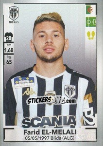 Figurina Farid El-Melali - FOOT 2019-2020 - Panini