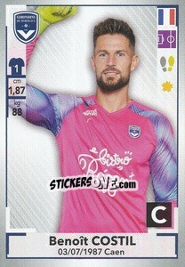 Sticker Benoît Costil - FOOT 2019-2020 n. 71 - Panini