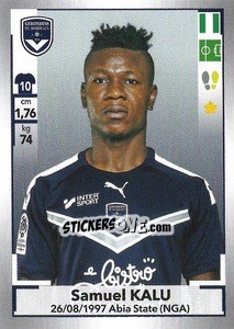 Figurina Samuel Kalu - FOOT 2019-2020 - Panini