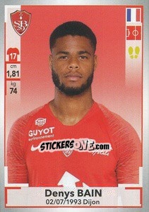 Sticker Denys Bain - FOOT 2019-2020 n. 90 - Panini