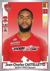 Sticker Jean-Charles Castelletto - FOOT 2019-2020 n. 92 - Panini