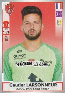Sticker Gautier Larsonneur - FOOT 2019-2020 n. 97 - Panini
