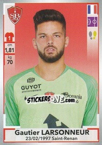 Sticker Gautier Larsonneur - FOOT 2019-2020 - Panini