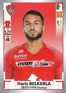 Sticker Haris Belkebla - FOOT 2019-2020 - Panini