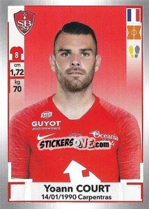 Cromo Yoann Court - FOOT 2019-2020 n. 101 - Panini
