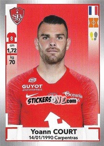 Sticker Yoann Court - FOOT 2019-2020 - Panini