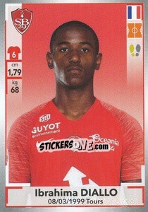 Sticker Ibrahima Diallo - FOOT 2019-2020 n. 102 - Panini