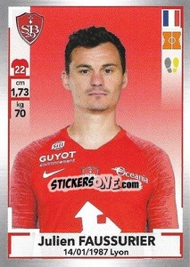 Figurina Julien Faussurier - FOOT 2019-2020 n. 103 - Panini