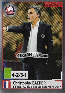 Sticker Christophe Galtier - FOOT 2019-2020 n. 145 - Panini
