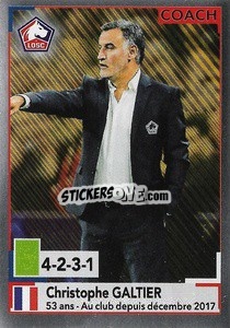 Sticker Christophe Galtier - FOOT 2019-2020 - Panini