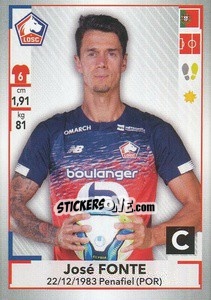 Sticker José Fonte - FOOT 2019-2020 n. 146 - Panini