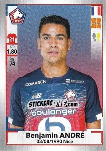 Cromo Benjamin André - FOOT 2019-2020 - Panini