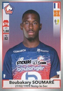 Figurina Boubakary Soumaré - FOOT 2019-2020 - Panini