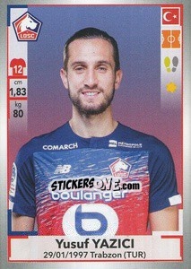 Sticker Yusuf Yazici - FOOT 2019-2020 n. 154 - Panini