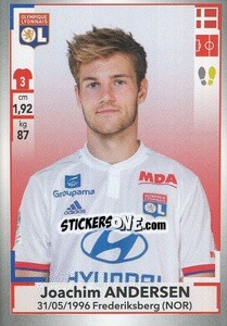 Sticker Joachim Andersen - FOOT 2019-2020 - Panini