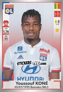 Figurina Youssouf Koné - FOOT 2019-2020 - Panini