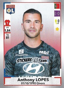 Sticker Anthony Lopes - FOOT 2019-2020 n. 172 - Panini
