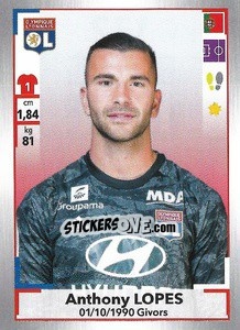 Cromo Anthony Lopes - FOOT 2019-2020 - Panini