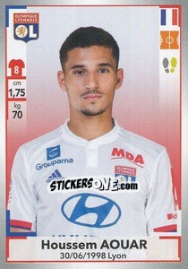 Cromo Houssem Aouar - FOOT 2019-2020 - Panini