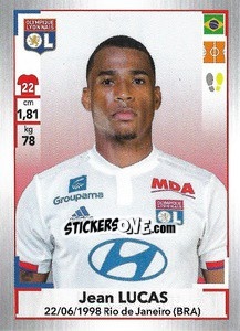 Sticker Jean Lucas - FOOT 2019-2020 n. 175 - Panini