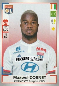 Sticker Maxwel Cornet - FOOT 2019-2020 n. 179 - Panini