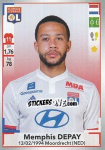 Sticker Memphis Depay - FOOT 2019-2020 n. 181 - Panini