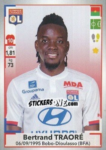 Sticker Bertrand Traoré - FOOT 2019-2020 n. 184 - Panini