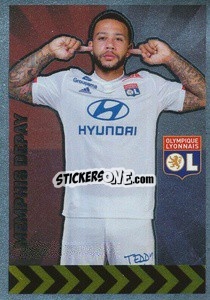 Sticker Memphis Depay (Danger) - FOOT 2019-2020 n. 186 - Panini