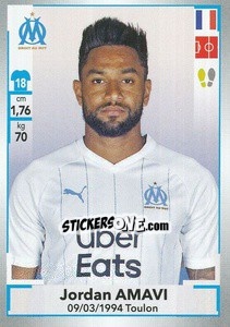 Sticker Jordan Amavi - FOOT 2019-2020 n. 189 - Panini