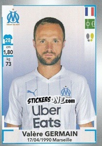 Figurina Valère Germain - FOOT 2019-2020 n. 206 - Panini