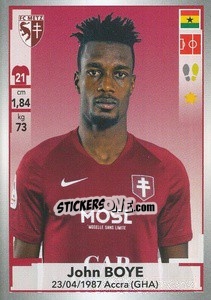 Sticker John Boye - FOOT 2019-2020 n. 214 - Panini
