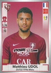 Figurina Matthieu Udol - FOOT 2019-2020 n. 219 - Panini