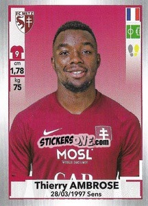 Cromo Thierry Ambrose - FOOT 2019-2020 - Panini