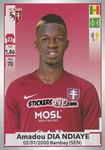 Sticker Amadou Dia Ndiaye - FOOT 2019-2020 n. 231 - Panini