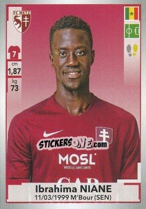 Sticker Ibrahima Niane - FOOT 2019-2020 n. 233 - Panini
