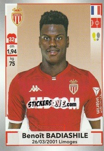 Sticker Benoît Badiashile - FOOT 2019-2020 - Panini