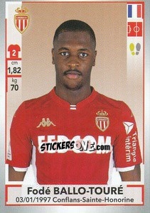 Sticker Fodé Ballo-Touré - FOOT 2019-2020 n. 241 - Panini