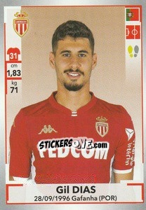 Sticker Gil Dias - FOOT 2019-2020 n. 242 - Panini