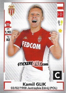 Sticker Kamil Glik - FOOT 2019-2020 n. 246 - Panini