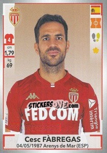 Cromo Cesc Fàbregas - FOOT 2019-2020 - Panini