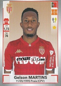 Sticker Gelson Martins - FOOT 2019-2020 n. 252 - Panini