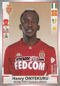 Sticker Henry Onyekuru - FOOT 2019-2020 n. 253 - Panini